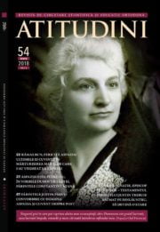 Revista Ortodoxă ATITUDINI Nr. 54 dedicată Doamnei Aspazia Oțel Petrescu